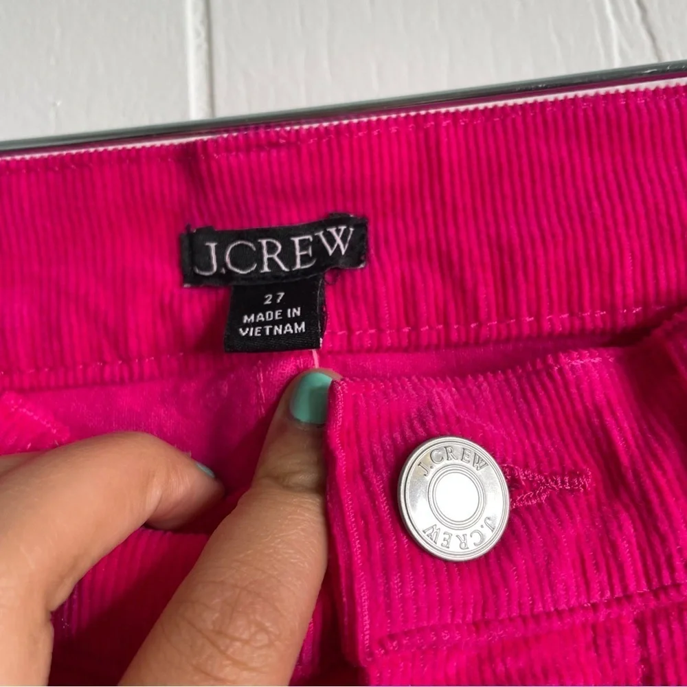 J Crew Corduroy Slim Straight Jeans NWT 27